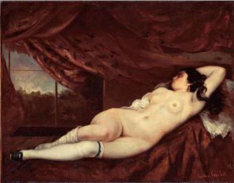 Mujer durmiente desnuda-Courbet