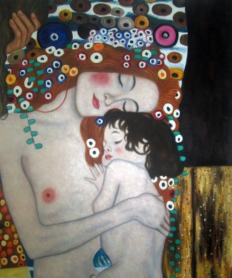 Detalle de "Las tres edades de la mujer" - Klint