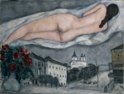 Desnudo por encima de Vitebsk - Chagall