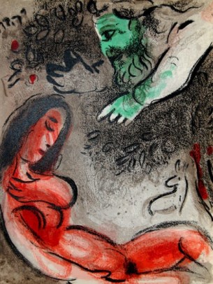 Dios y Eva - Chagall