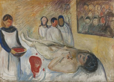 Autorretrato en la mesa de operaciones - Munch