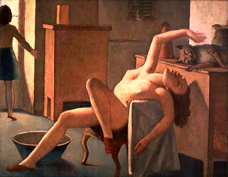 Desnudo con gato - Balthus
