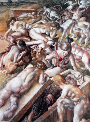 La tentanción de San Antonio - Stanley Spencer 
