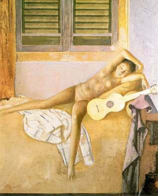 Desnudo con guitarra - Balthus 