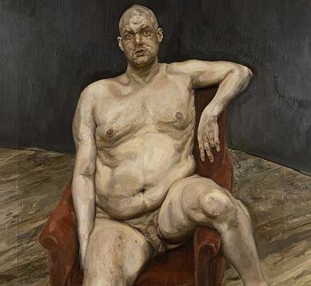 Retrato de su amigo Leigh Bowery - Lucien Freud 