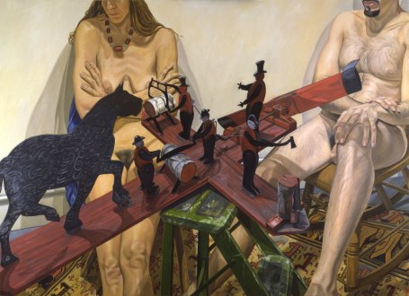 Dos modelos con viejos molinetes - Pearltein