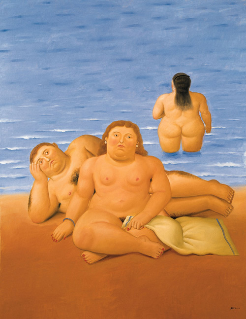 La playa - Fernando Botero