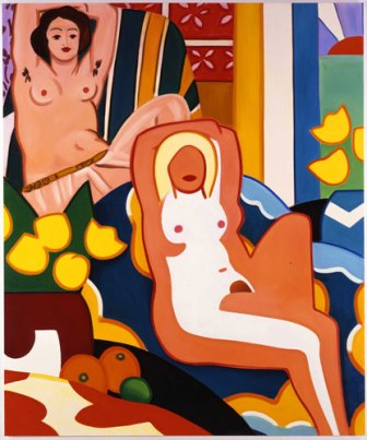 Puesta de sol. Desnudo con odalisca de Matisse