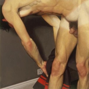 Bañista agachado - Michael Leonard