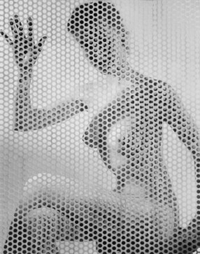 Desnudo detrás de la pantalla - Erwin Blumenfeld 