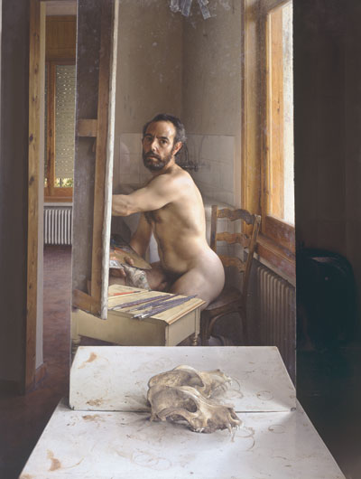 Pintando en julio - Autorretrato - Eduardo Naranjo