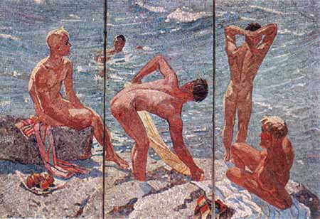 Una agradable mañana (mosaico)