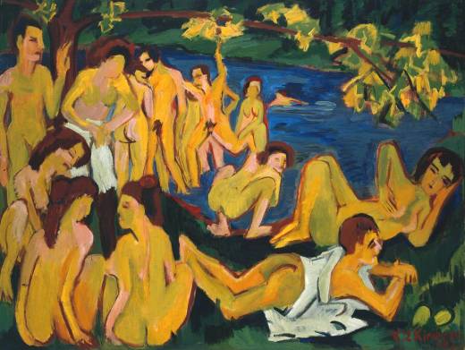 Kirchner_Bathers_ at Moritzburg