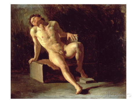 theodore-gericault-study-of-a-nude-man