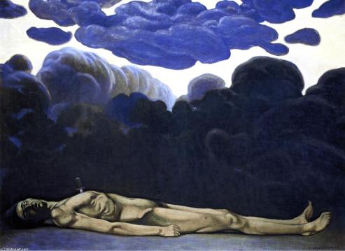 Felix-Vallotton-El hombre apuñalado.JPG