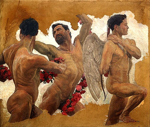 Otto Greiner - Male Nude Study - Symbolism - Great Art - Peter Crawford.jpg