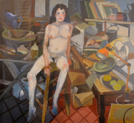 C. Alonso-Desnudo en el Taller-óleo-80 x 80.jpg