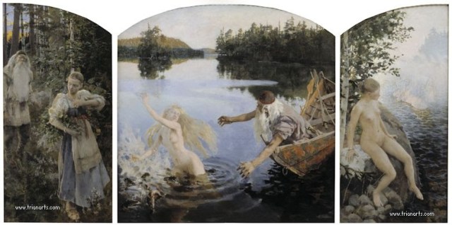780 Akseli Gallen-Kallela - 3 Aino Myth Triptych2 1891 - Ateneum Finlandia.jpg