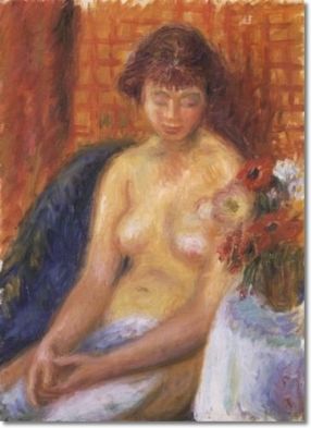 Nude With Checkered Background Painting.jpg