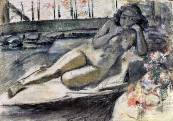 Desnudo con flutos y flores (periodo sepia).jpg