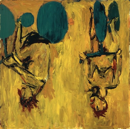 Georg BASELITZ, Die Mädchen von Olmo II (Les Demoiselles d’Olmo II).jpg