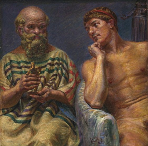 Sócrates y Alkibiades