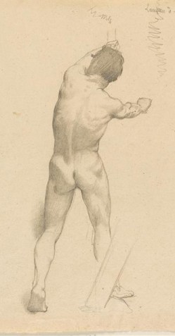 Etude d'homme nu debout, vu de dos. 31x24cm.jpg