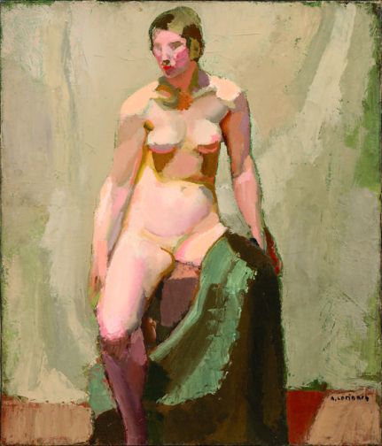 Nu assis avec un drapé vert, 1927.jpg
