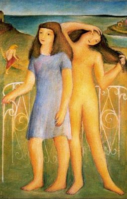Adolescente desnuda y vestida, 1933.jpg