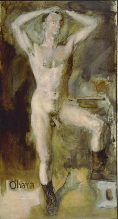 Rivers-O-Hara-Nude-with-Boots-1954-oil-on-canvas-97-x-53-inches-72dpi